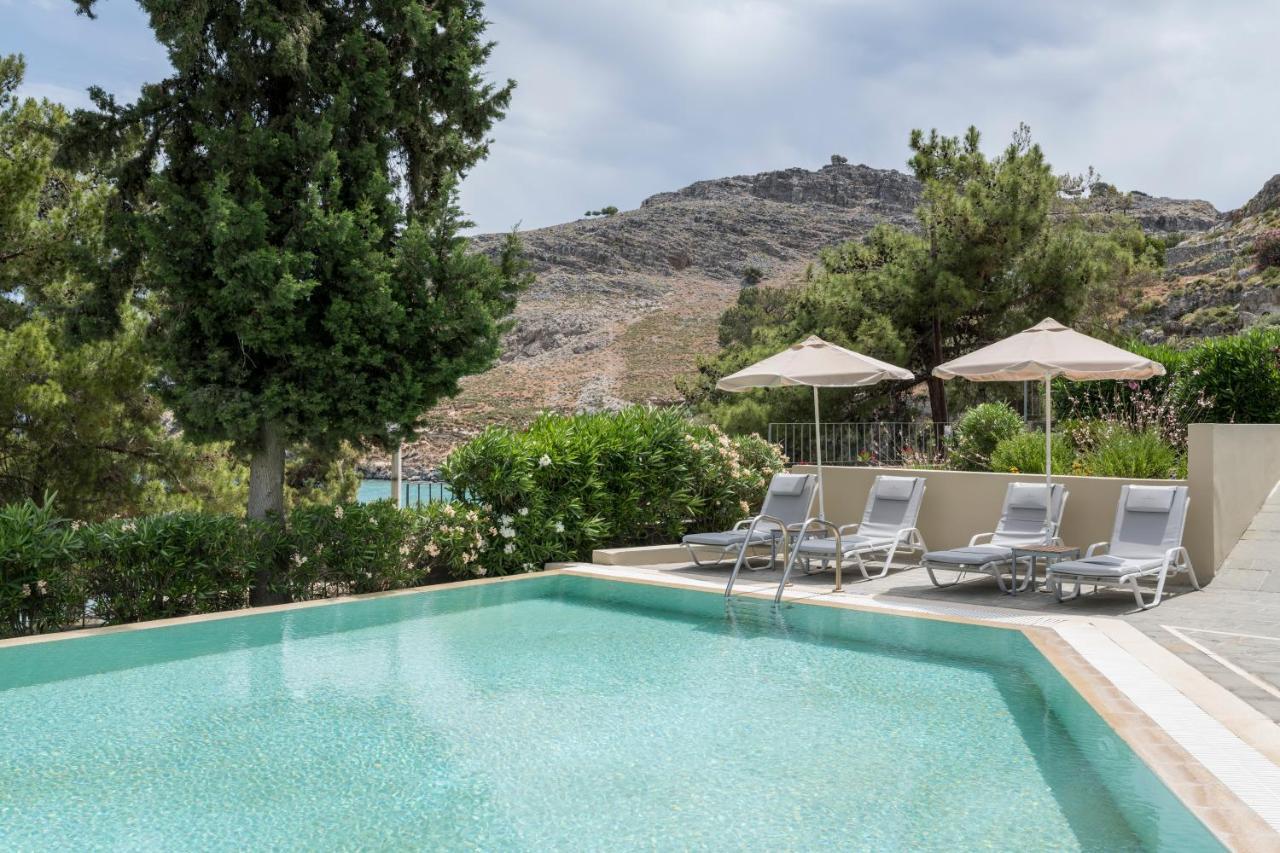 Lindos Mare, Seaside Hotel Bagian luar foto