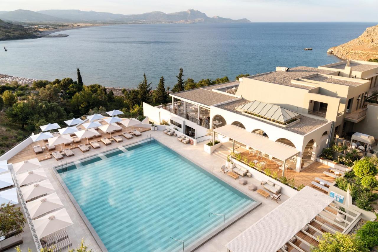 Lindos Mare, Seaside Hotel Bagian luar foto