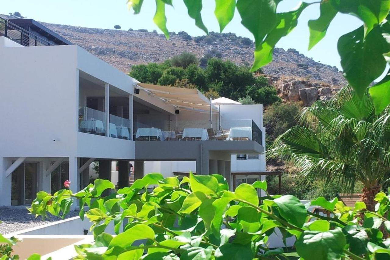 Lindos Mare, Seaside Hotel Bagian luar foto