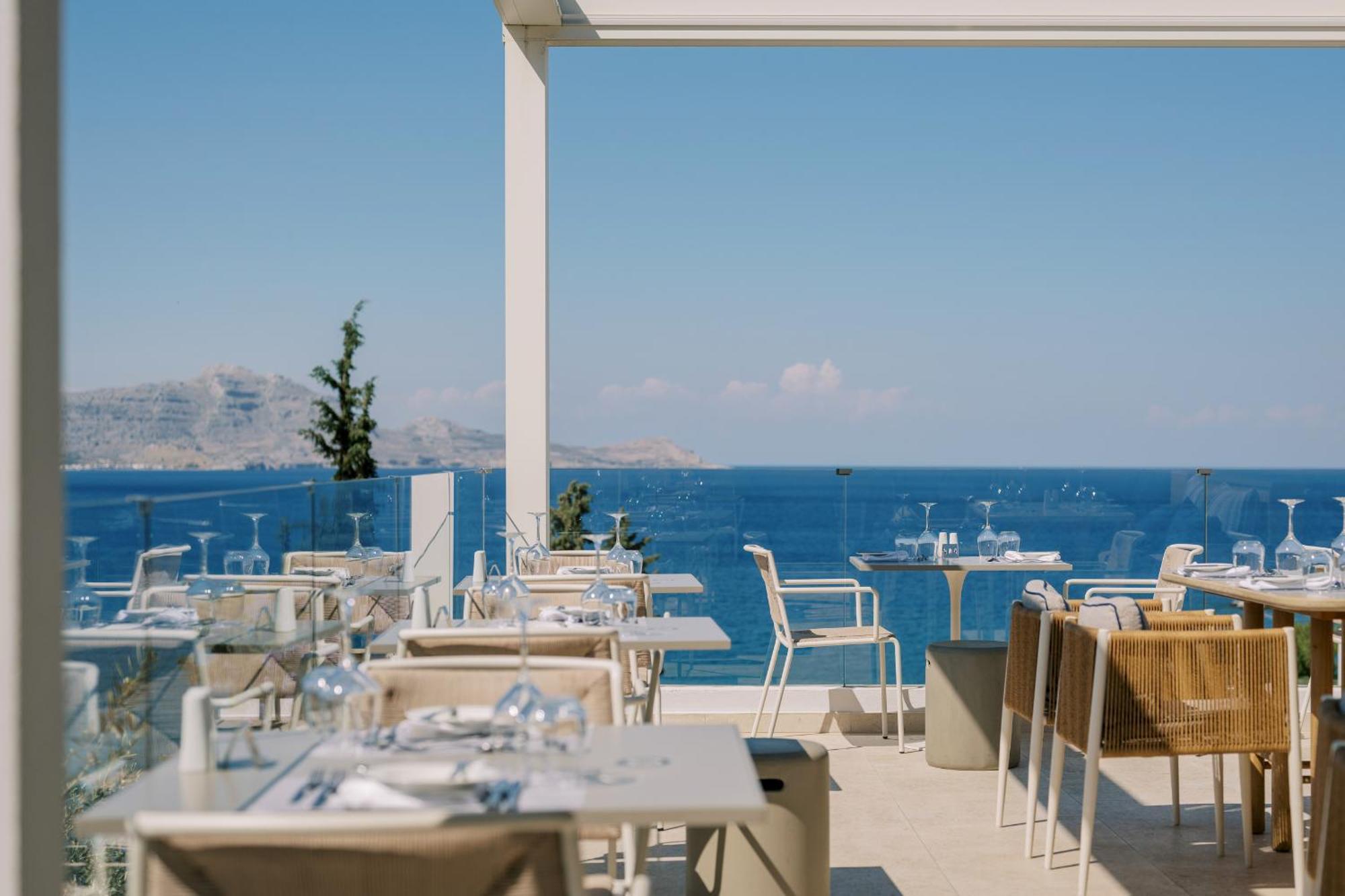 Lindos Mare, Seaside Hotel Bagian luar foto