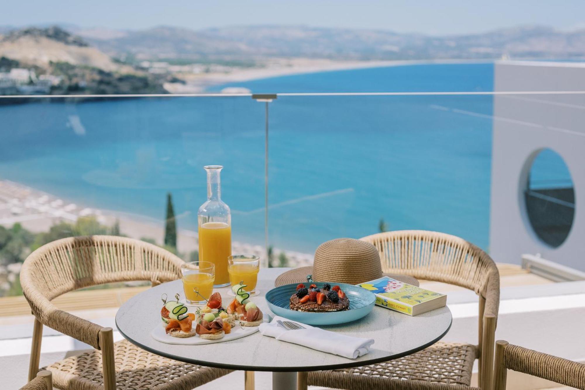 Lindos Mare, Seaside Hotel Bagian luar foto