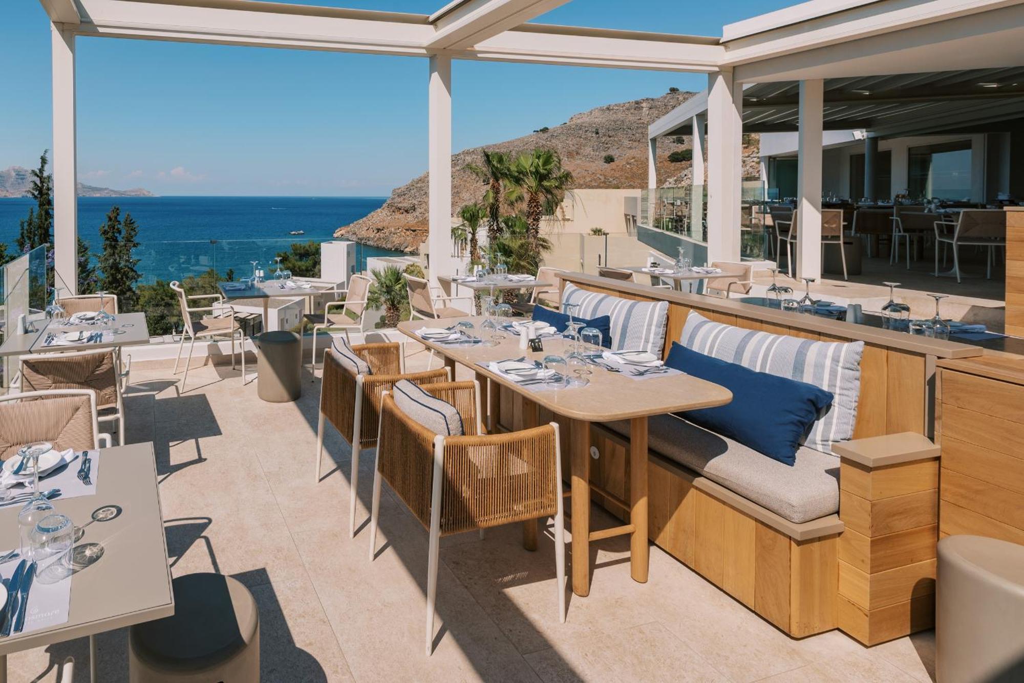Lindos Mare, Seaside Hotel Bagian luar foto