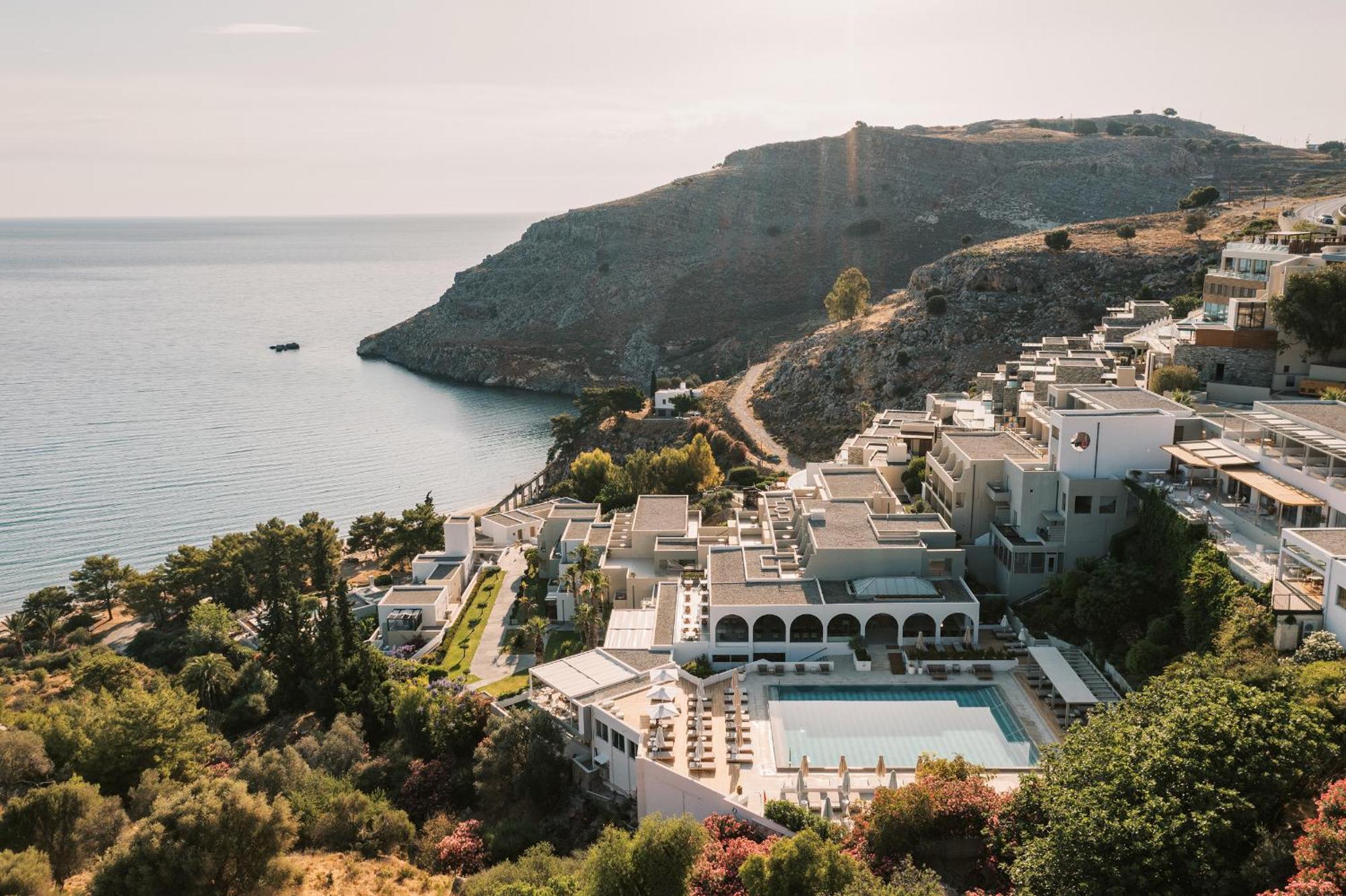 Lindos Mare, Seaside Hotel Bagian luar foto