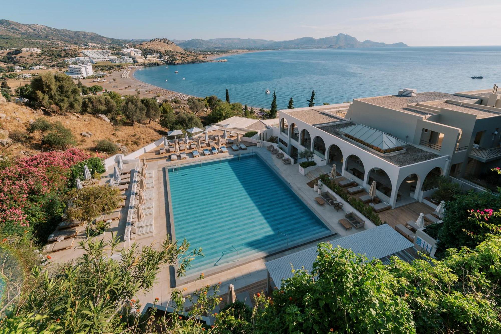 Lindos Mare, Seaside Hotel Bagian luar foto