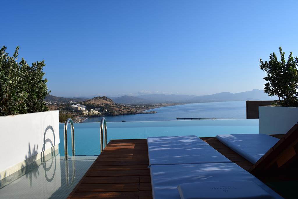 Lindos Mare, Seaside Hotel Bagian luar foto