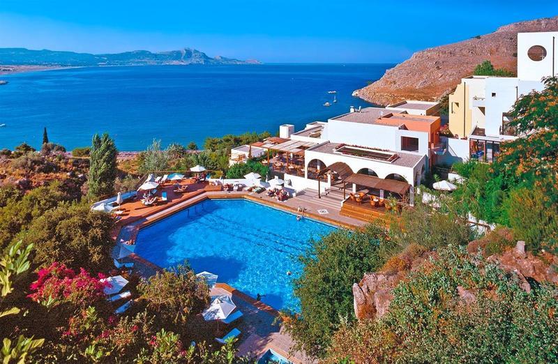 Lindos Mare, Seaside Hotel Bagian luar foto